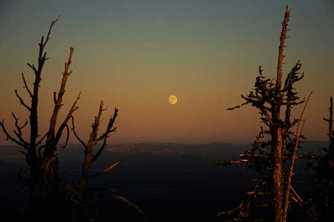 moon sunset