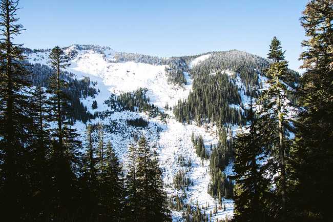 snowy mountain top