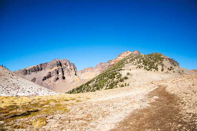 trail with peaks