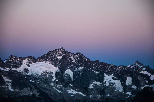 sunset over mountains