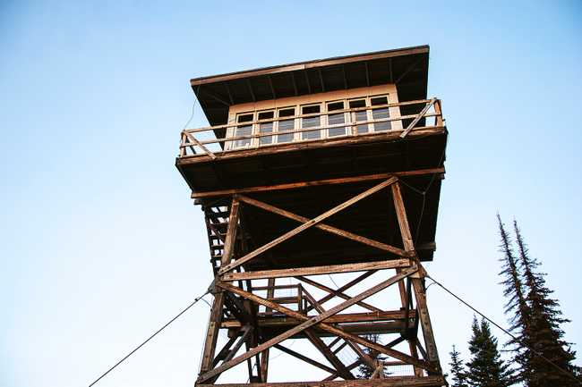 lookout from below